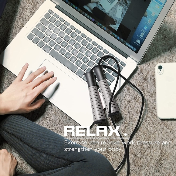 Powerfeng Jump Rope Speed Jump - For Women for Fitness and Crossfit Training, Ad - Picture 7 of 8